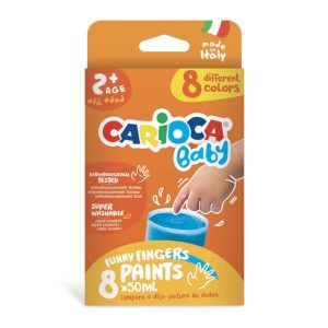 Acuarele Baby Finger Paint Carioca 8 x 50 ml