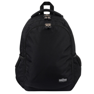 Ghiozdan St.Majewski St.Right Black, 46cm, 3 compartimente, 2 buzunare, negru, BP73 / 655333