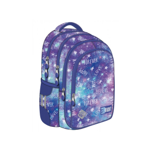 Ghiozdan St.Majewski St.Right Galaxy Girl, 40cm, 4 compartimente, 2 buzunare, lila, BP58 / 654152