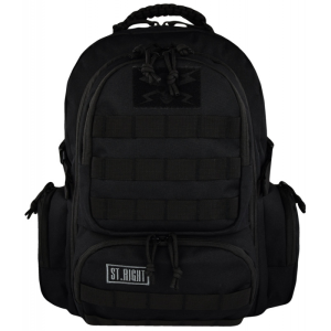 Ghiozdan St.Majewski St.Right Military Black, 45cm, 4 compartimente, 2 buzunare, negru, BP36 /619823