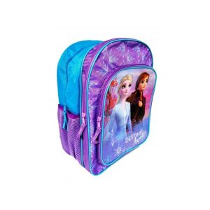 Ghiozdan St.Majewski Frozen II, 38cm, 3 compartimente, 2 buzunare, albastru cu lila, 24728