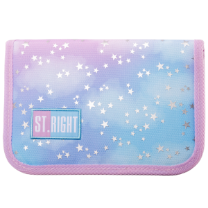 Penar neechipat St.Majewski St.Right Pastel Stars, 1 fermoar, 2 extensii, bleu cu roz, PC03 / 664144