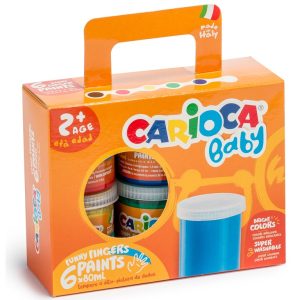 Acuarele Baby Finger Paint Carioca 6 x 80 ml