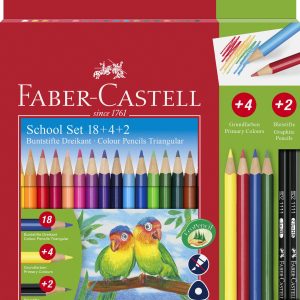 CREIOANE COLORATE TRIUNGHIULARE 18+4+2 PROMO FABER-CASTELL