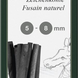 CUTIE 12 BUC CARBUNE NATURAL PITT MONOCHROME 5-8MM FABER-CASTELL