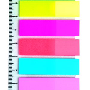 INDEX PLASTIC 12*45MM 8 CULORI*15 FILE RIGLA KORES