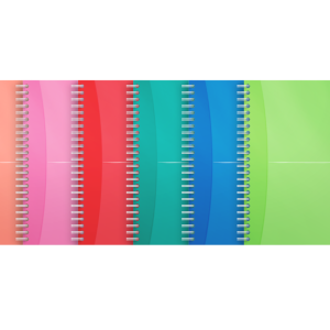 CAIET ORG OXFORD OFFICE MY COLOURS A5 90F SPIRA SCRIBZEE ECOLABEL DICTANDO DIVERSE CULORI
