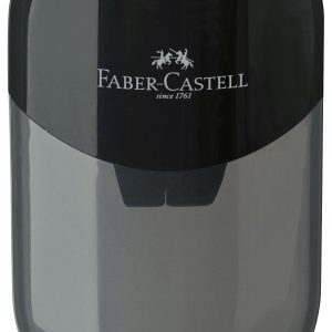 ASCUTITOARE PLASTIC DUBLA CU CONTAINER NEAGRA FABER-CASTELL