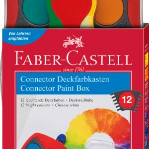 ACUARELE 12 CULORI ROSU CONNECTOR 2022 FABER-CASTELL