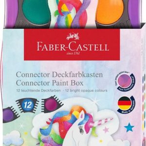 ACUARELE 12 CULORI CONNECTOR UNICORNI 2025 FABER-CASTELL