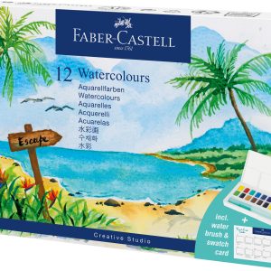 ACUARELE 12 CULORI TROPICAL CREATIVE STUDIO FABER-CASTELL