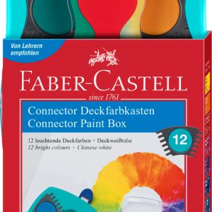 ACUARELE 12 CULORI TURCOAZ CONNECTOR FABER-CASTELL