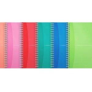 CAIET ORG OXFORD OFFICE MY COLOURS A5 90F SPIRA SCRIBZEE ECOLABEL PATRATELE DIVERSE CULORI