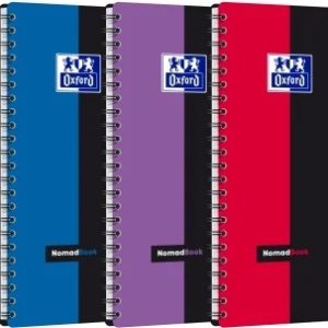 CAIET ORG OXFORD STUDENTS NOMADBOOK A4+ 80F SPIRA SCRIBZEE PATRATELE DIVERSE CULORI