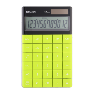 CALCULATOR BIROU 12DIG MODERN VERDE DELI