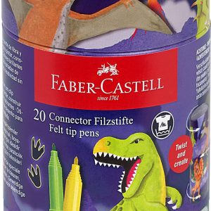 CARIOCA 20 CULORI DINOZAURI CONNECTOR FABER-CASTELL