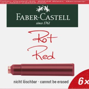 CARTUSE CERNEALA MICI ROSII 6 BUC/CUTIE FABER-CASTELL