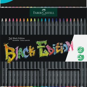 CREIOANE COLORATE 24 CULORI BLACK EDITION FABER-CASTELL