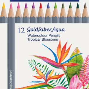 CREIOANE COLORATE AQUARELLE 12 CULORI GOLDFABER TROPICAL COLLECTION FABER-CASTELL