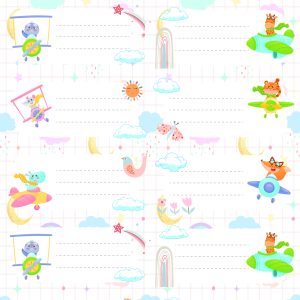ETICHETE SCOLARE 30/SET AVIOANE TLS-727 TANEX