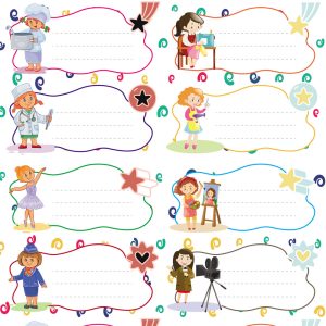 ETICHETE SCOLARE 30/SET FETE MESERII TLS-727 TANEX