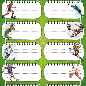 ETICHETE SCOLARE 30/SET FOTBAL TLS-804 TANEX