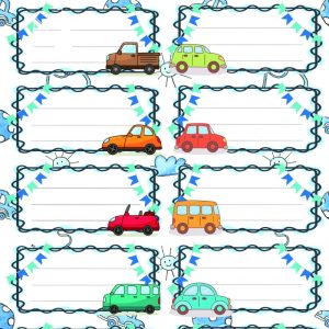 ETICHETE SCOLARE 30/SET MASINI TLS-753 TANEX