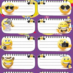 ETICHETE SCOLARE 30/SET SMILEYS TLS-803 TANEX
