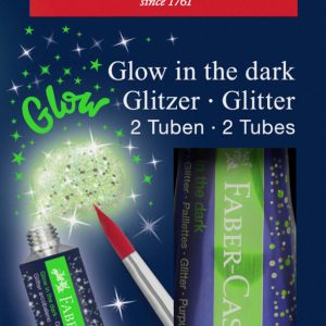 GLITTER GLOW IN THE DARK SET 2X12 ML FABER-CASTELL