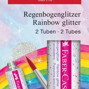 GLITTER RAINBOW SET 2X12 ML FABER-CASTELL