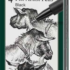 PITT ARTIST PEN SET 4 BUC F,M,S,XS FABER-CASTELL