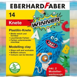 PLASTILINA 10 CULORI CUTIE PLASTIC EBERHARD FABER