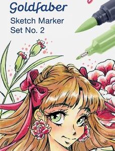 SET ROMANTIC MANGA NO.2 4 BUCATI SKETCH MARKERE GOLDFABER FABER-CASTELL