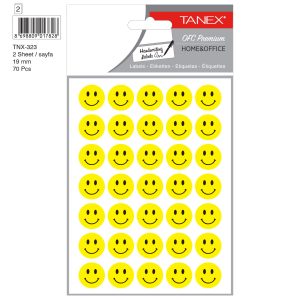 STICKER SMILEY GALBEN 2/SET TNX-321 TANEX