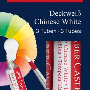 TEMPERA TUB DE ALB 7,5 ML SET 3 BUC FABER-CASTELL