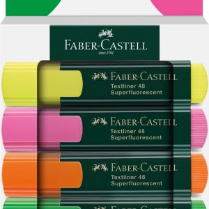 TEXTMARKER SET 4 CARTON 1548 2024 FABER-CASTELL