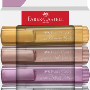 TEXTMARKER SET 4 METALIZAT CUTIE CARTON 2024 FABER-CASTELL