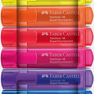 TEXTMARKER SET 8 SUPERFLUORESCENT 1546 CUTIE CARTON 2024 FABER-CASTELL