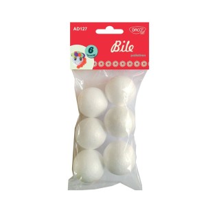 ACCESORII CRAFT - AD127 BILE POLISTIREN SET6 45MM