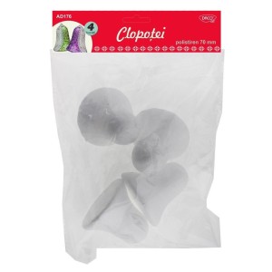 ACCESORII CRAFT - AD176 CLOPOTEI POLISTIREN SET4 70MM