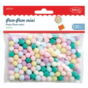 ACCESORII CRAFT - AD531 POM POM MINI PASTEL DACO