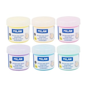 ACUARELE 6 CULORI 40ML/CUL FINGER PASTEL MILAN 031206P
