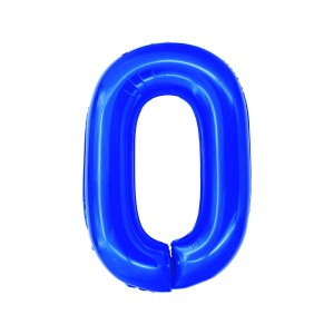 BALON FOLIE CIFRA 0 ALBASTRU 100 CM DACO BL1000A