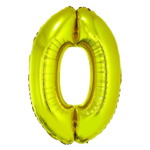 BALON FOLIE CIFRA 0 AURIU 100 CM DACO BL1000AU