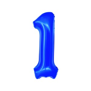 BALON FOLIE CIFRA 1 ALBASTRU 100 CM DACO BL1001A