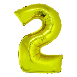 BALON FOLIE CIFRA 2 AURIU 100 CM DACO BL1002AU