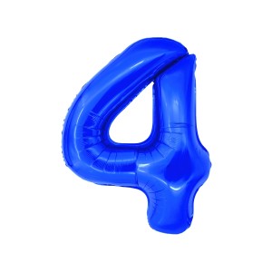 BALON FOLIE CIFRA 4 ALBASTRU 100 CM DACO BL1004A