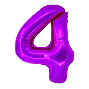 BALON FOLIE CIFRA 4 ROZ 100 CM DACO BL1004RZ