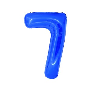 BALON FOLIE CIFRA 7 ALBASTRU 100 CM DACO BL1007A