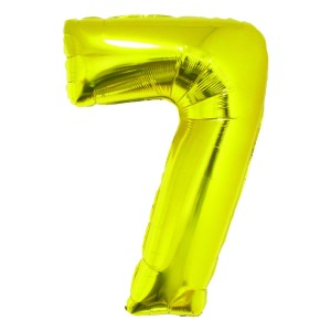 BALON FOLIE CIFRA 7 AURIU 100 CM DACO BL1007AU